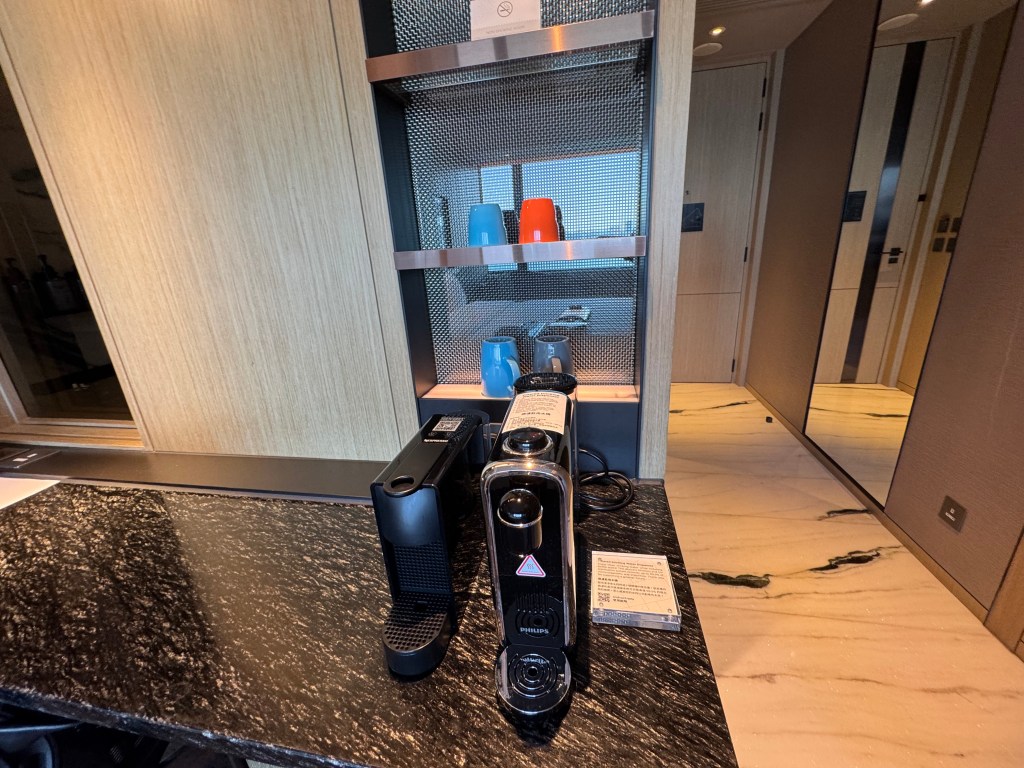 Nespresso Machine &  Water  - Hyatt Centric Victoria Harbour Hong Kong